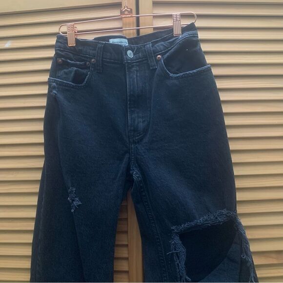 Abercrombie & Fitch 90’s Relaxed High Rise Jeans Size 0 - Picture 3 of 6